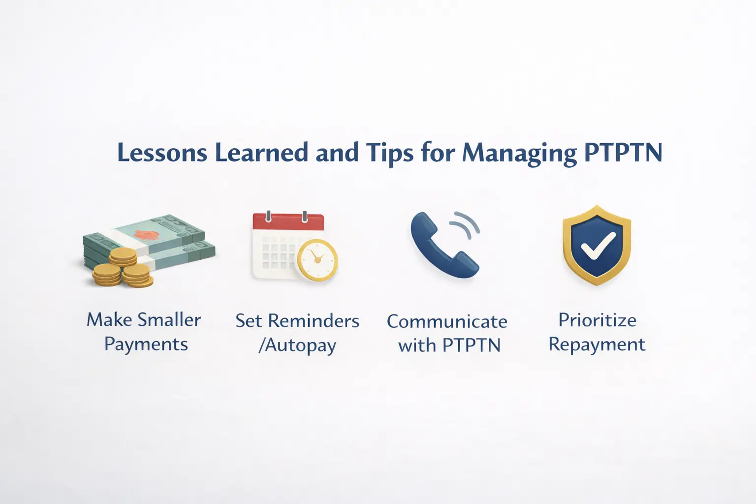 Lesson learned and tips for MAnaging PTPTN