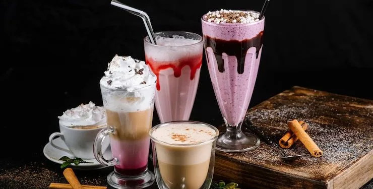 sweet drinks and coffee