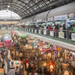 Shoppers in Greenhills Shopping Center
