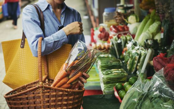 shopping at wet market