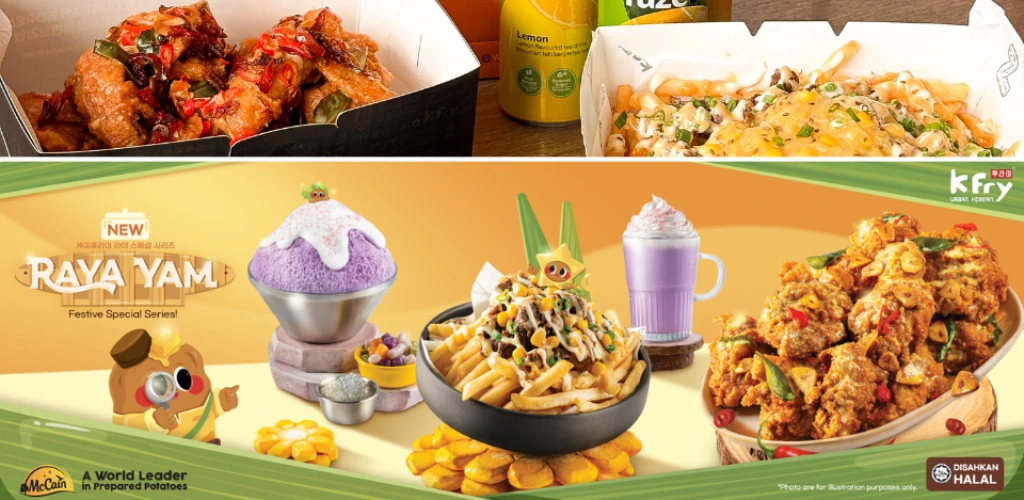 Korean Raya Yam menu