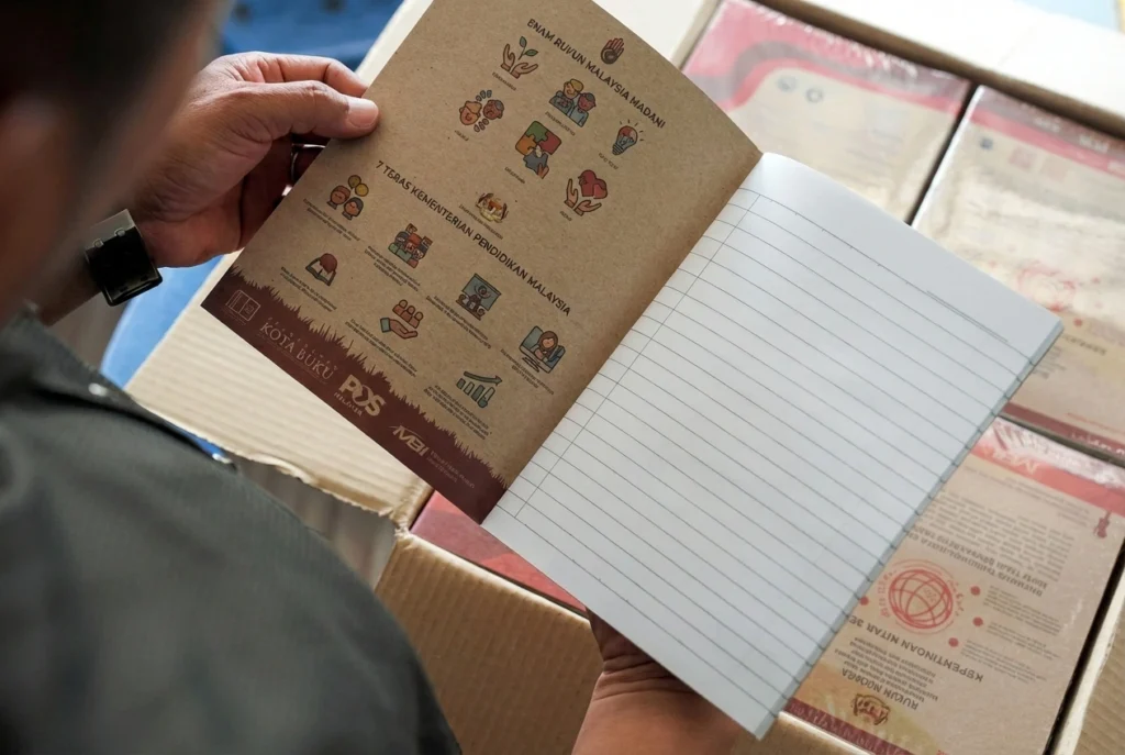 Recycled exercise books programme